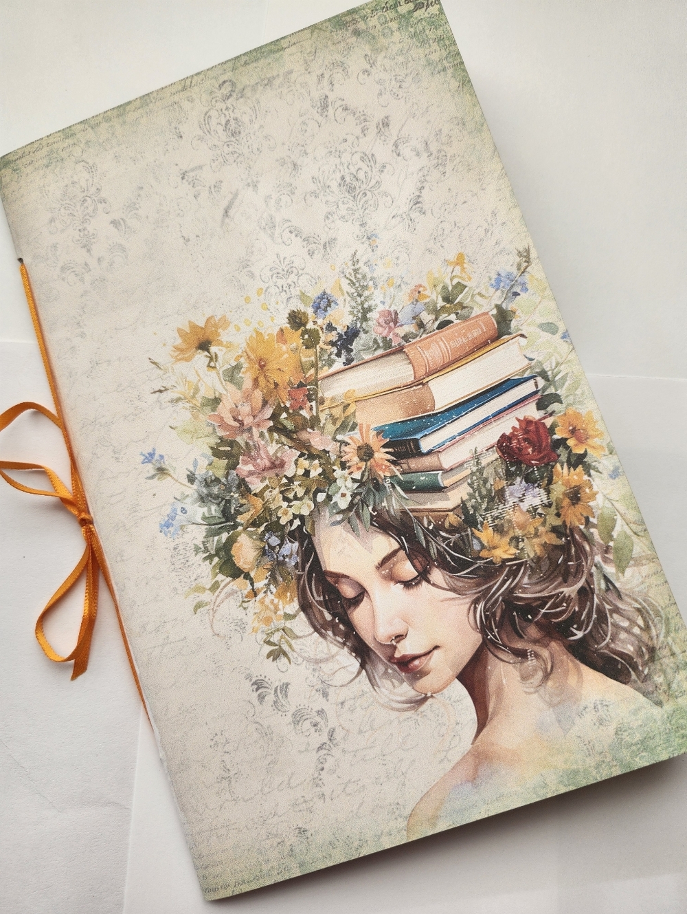 "BOOK LOVER" Bookish Library Reader  Style Junk Journal  40pg 6"x9"